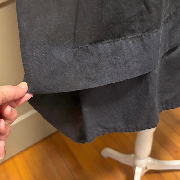 Dress to Kill D to K One Size Lagenlook Button Front Tunic Top Artsy Black Blue - Picture 3 of 8